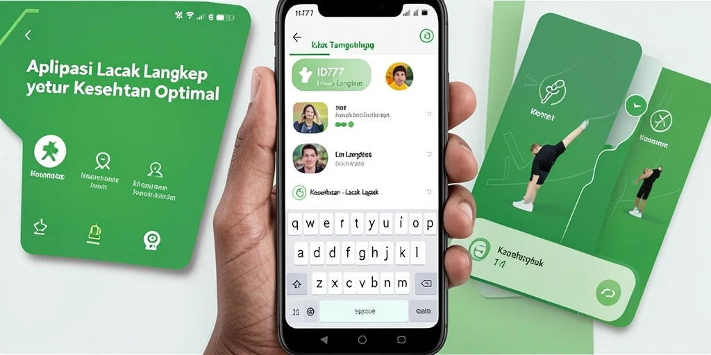 Antarmuka ID777 menampilkan fitur Lacak Langkah dengan jelas dan informatif.
