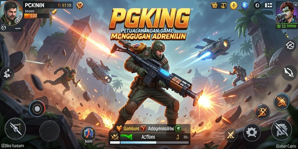 Tampilan antarmuka PGKING yang dinamis dan interaktif.