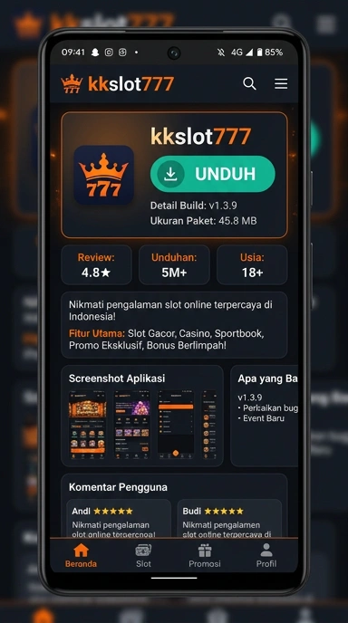 Tampilan halaman APK kkslot777